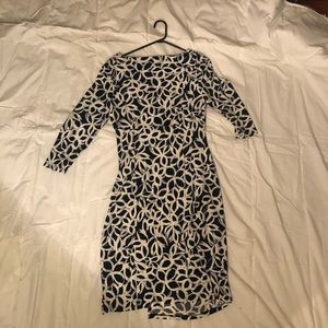 Blue & White Jersey Dress